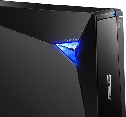 ASUS BW-16D1X-U external 16X Blu-ray writer, USB 3.0, Mac Compatible, M-DISC support, Disc Encryption, Unlimited Webstorage(12 months), NERO Backitup, E-Media