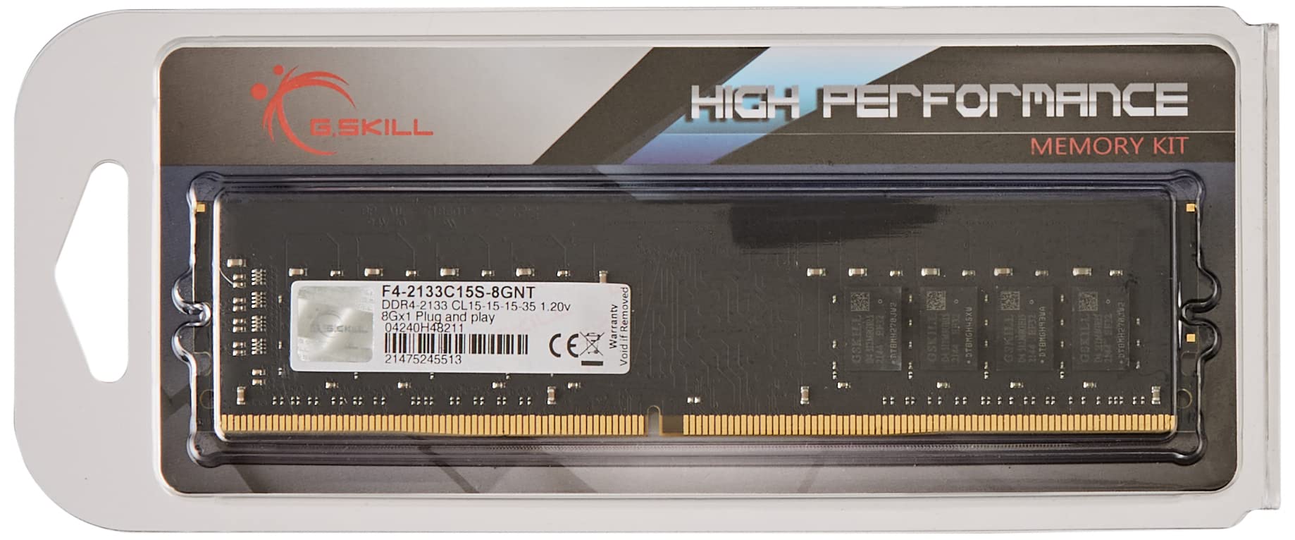 Gskill F4 2133 °C15S F3-1600 °C11D-8GNT Memory D4 2133 8GB C15 NT 1x 8GB 1.2 V, black - black
