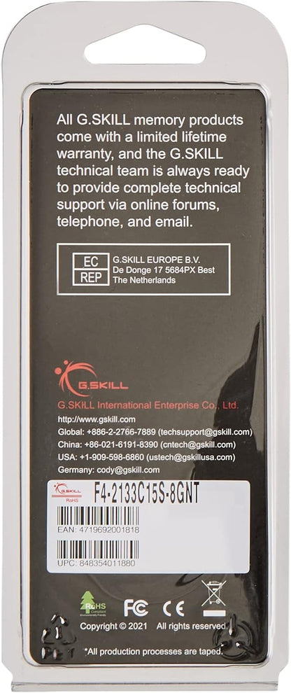 Gskill F4 2133 °C15S F3-1600 °C11D-8GNT Memory D4 2133 8GB C15 NT 1x 8GB 1.2 V, black - black