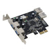 Schnittstelle PCI-E USB 3.0 4-Port (2ext./2int) Se
