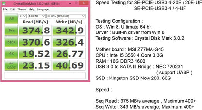 Schnittstelle PCI-E USB 3.0 4-Port (2ext./2int) Se
