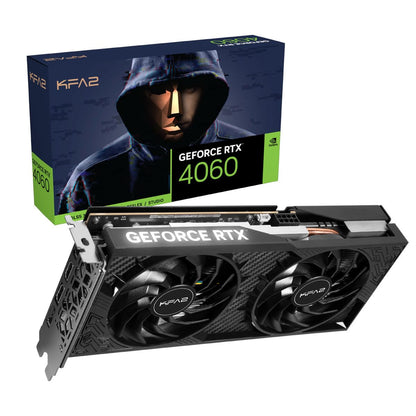 KFA2 GeForce RTX™ 4060 1-Click OC 2X 8 GB GDDR6 128-Bit/DP*3/HDMI 2.1/DLSS 3 Graphics Card