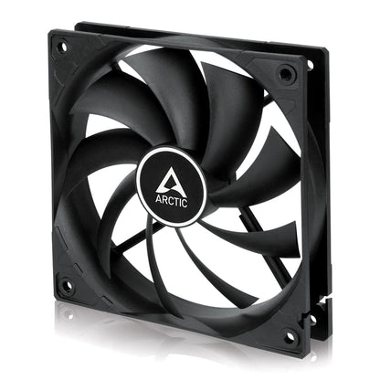 ARCTIC F12 TC - PC Lüfter, 120 mm Gehäuselüfter, temperaturgesteuert, Standard Case Fan, Temperatursensor reguliert RPM, Push- oder Pull-Konfiguration, 300-1350 rpm - Schwarz F12 TC (schwarz) divers