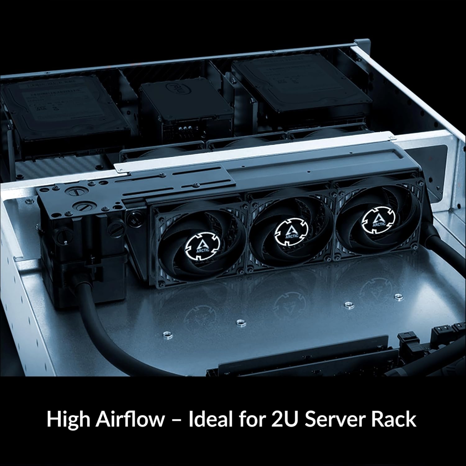 ARCTIC P8 Max - Ventola per PC, ventola per case da 80 mm ad alte prestazioni, ventola per server, controllata tramite PWM 500-5000 giri/min, ottimizzata per pressione statica, modalità 0dB