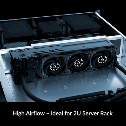 ARCTIC P8 Max - Ventola per PC, ventola per case da 80 mm ad alte prestazioni, ventola per server, controllata tramite PWM 500-5000 giri/min, ottimizzata per pressione statica, modalità 0dB