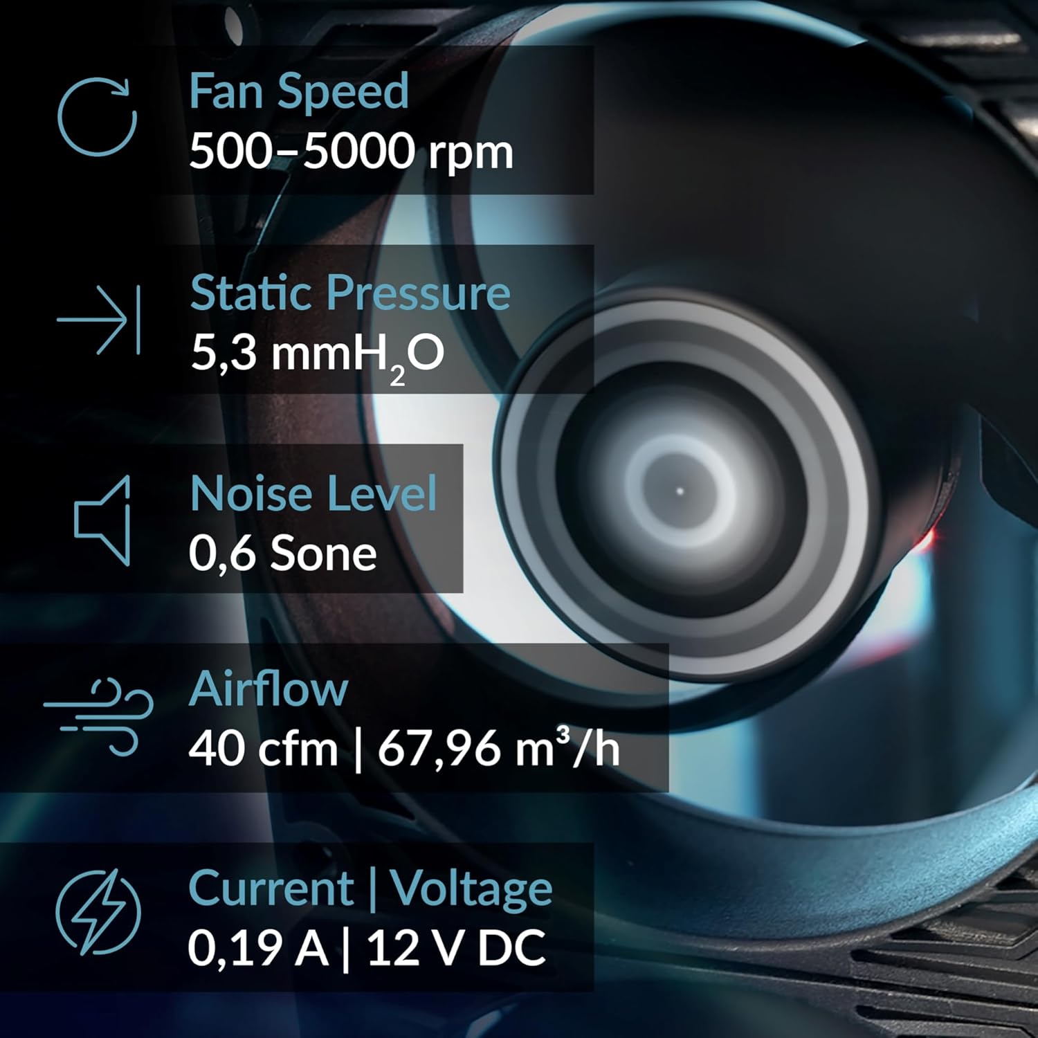 ARCTIC P8 Max - Ventola per PC, ventola per case da 80 mm ad alte prestazioni, ventola per server, controllata tramite PWM 500-5000 giri/min, ottimizzata per pressione statica, modalità 0dB