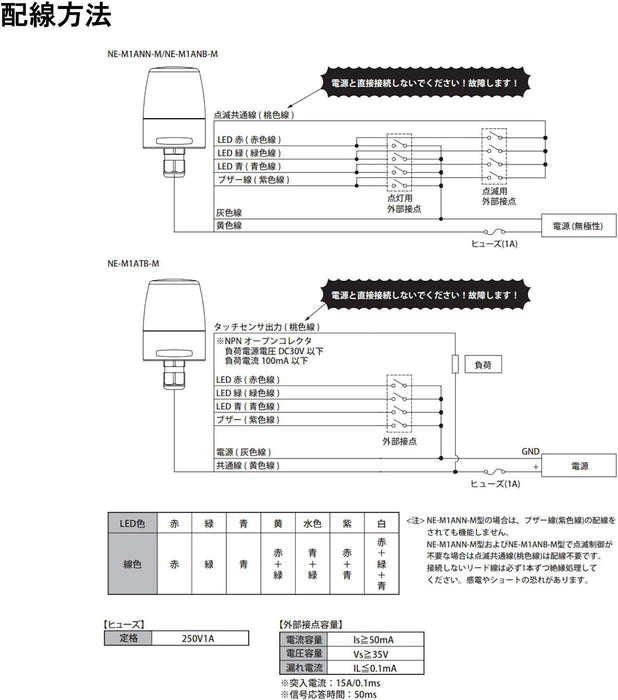 PATLITE Meldeleuchte NE-M1ANN-M 7 Farben