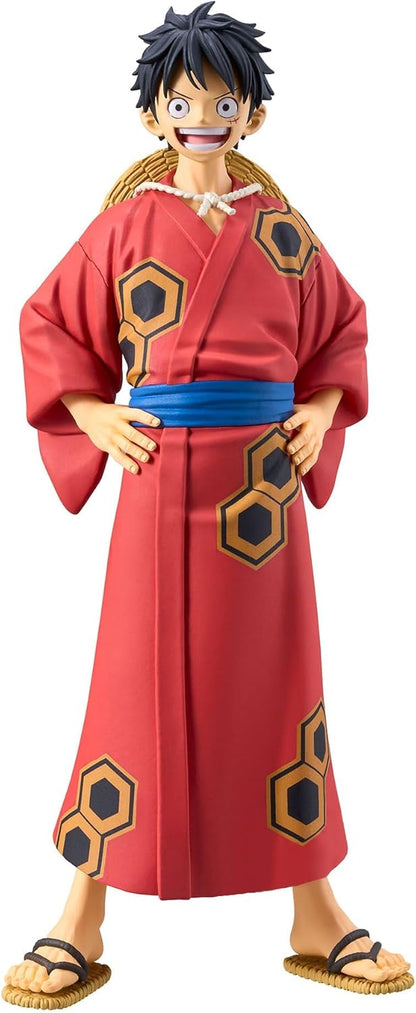 Banpresto Figura d'azione Monkey D Luffy One Piece - Dxf The Grandline Series Wanokuni Yukata Ver, 16 cm, Multicolore, BP88902P