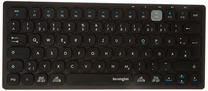 Kensington Compact Multi-Device Dual Wireless Keyboard, Bluetooth Enabled, Windows, Mac, iOS, ChromeOS Compatible, K75502DE, Black