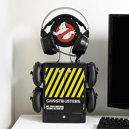 Numskull Official Ghostbusters Gaming Locker, Controller Holder, Headset Stand for PS5, Xbox Series X S, Nintendo Switch - Official Ghostbusters Merchandise