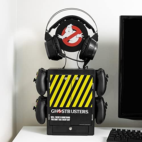 Numskull Official Ghostbusters Gaming Locker, Controller Holder, Headset Stand for PS5, Xbox Series X S, Nintendo Switch - Official Ghostbusters Merchandise