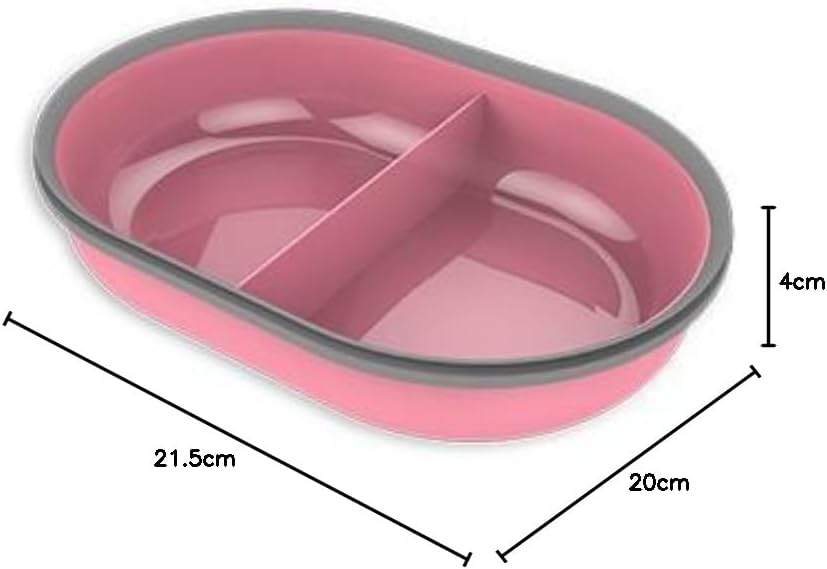 Sure Petcare SureFeed Split Pet Bowl with Integrated Seal, Compatible with Sure Petcare SureFeed Microchip Pet Feeder, Works for Wet and Dry Food, Keeps Food Fresh, Pink Pink Single