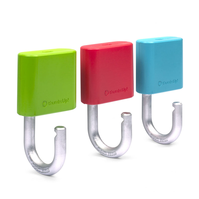 ThumbsUp! Wandhaken Vorhangeschloss bunt Max.3KG 3