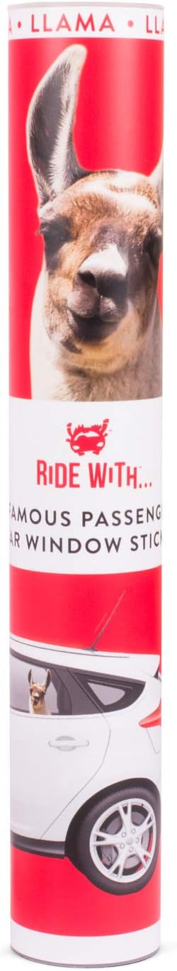 Thumbs Up Ride With Lama - Fenstersticker "Lama" Auto Fensteraufkleber