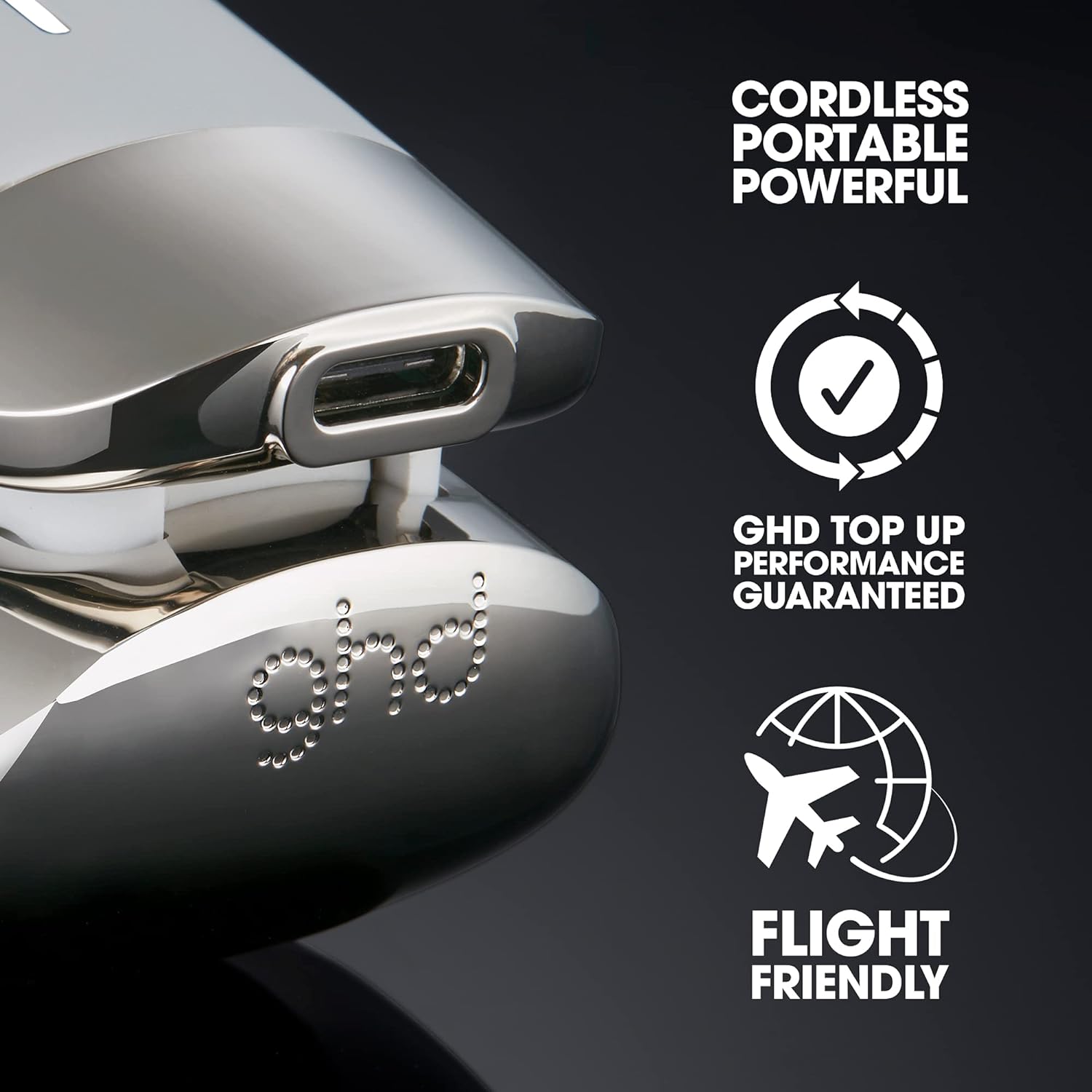 ghd unplugged Glatteisen weiB