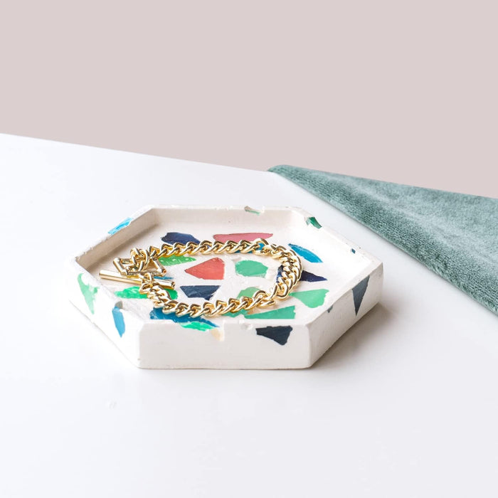 Thumbs Up DIY Terrazzo Jewellery Tray - Trinket Tray