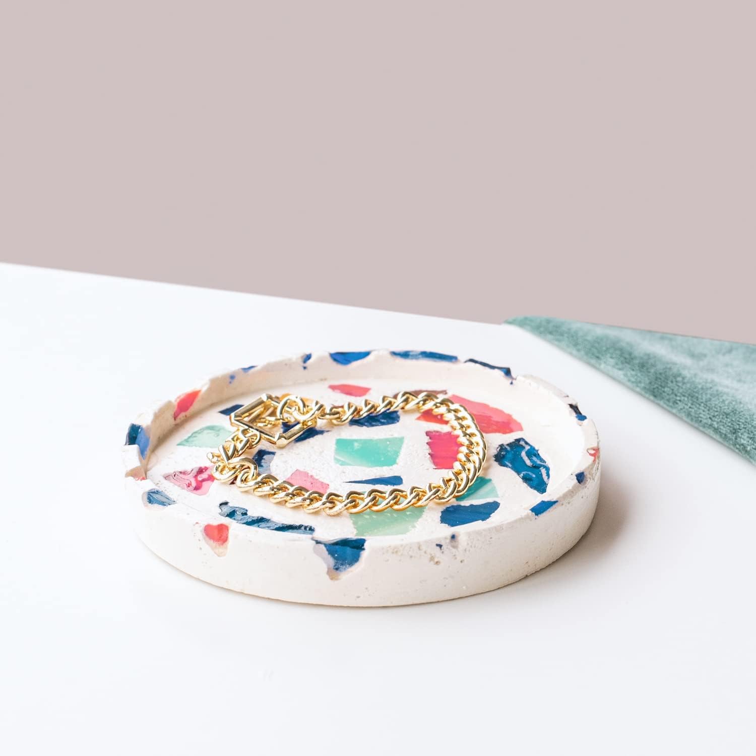 Thumbs Up DIY Terrazzo Jewellery Tray - Trinket Tray