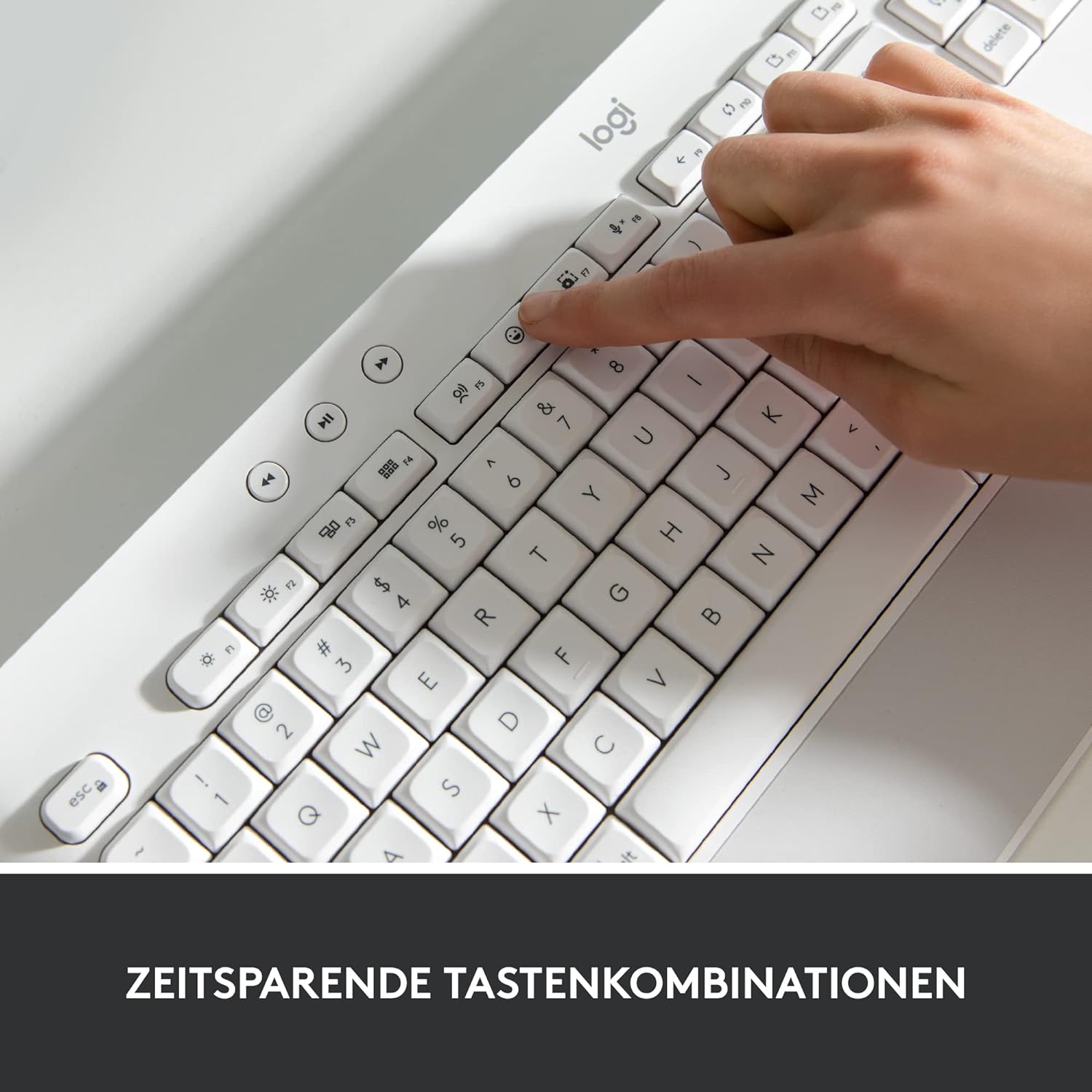 Logitech Wireless Keyboard K650 Signature grau-wei