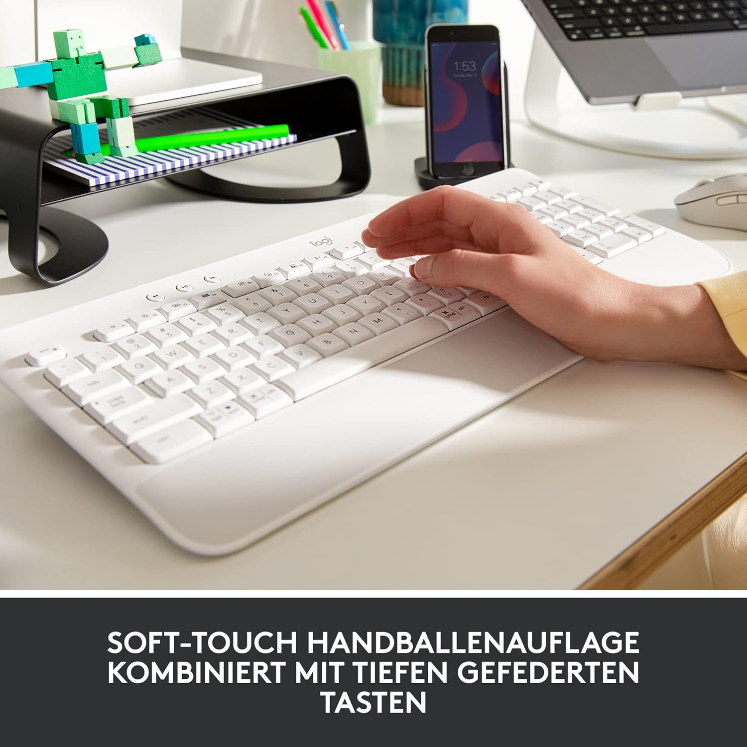 Logitech Wireless Keyboard K650 Signature grau-wei