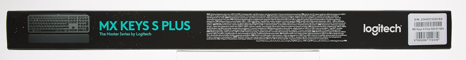 Logitech MX Keys S Plus - Graphite, QWERTY US International Layout