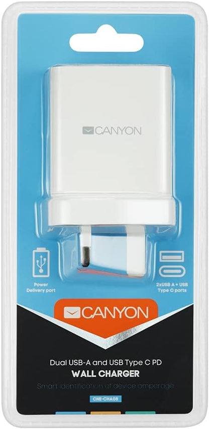 Canyon CNE-CHA08W Netzteil & Wechselrichter, 30 W, Weiß