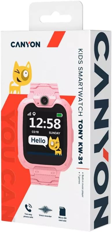 SMARTWATCH CANYON Tony KW-31 Pink