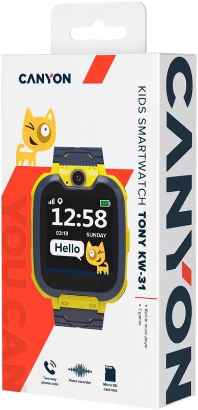 Canyon Smartwatch Kids Tony KW-31 yellow GSM Came
