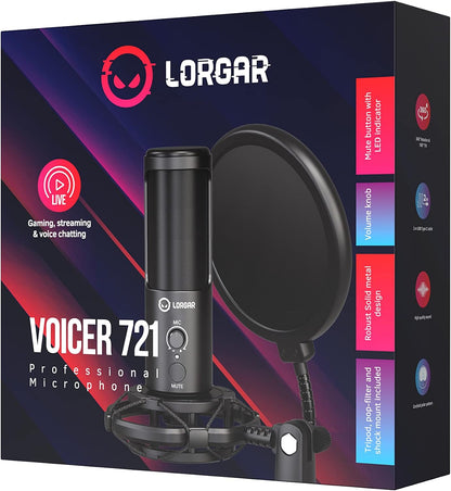 LORGAR Microphone Voicer 721 Complete Set/PnP/USB