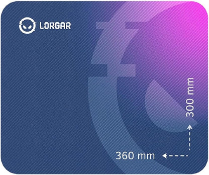 LORGAR Mousepad Main 133 360 mm x 300 mm x 3 mm High Speed Purple