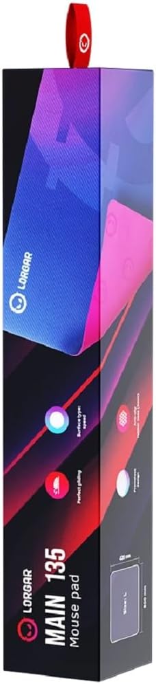 LORGAR Mousepad Main 135 500 mm x 420 mm x 3 mm High-Speed Purple