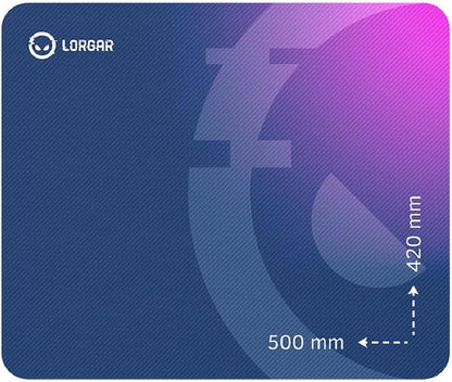 LORGAR Mousepad Main 135 500 mm x 420 mm x 3 mm High-Speed Purple