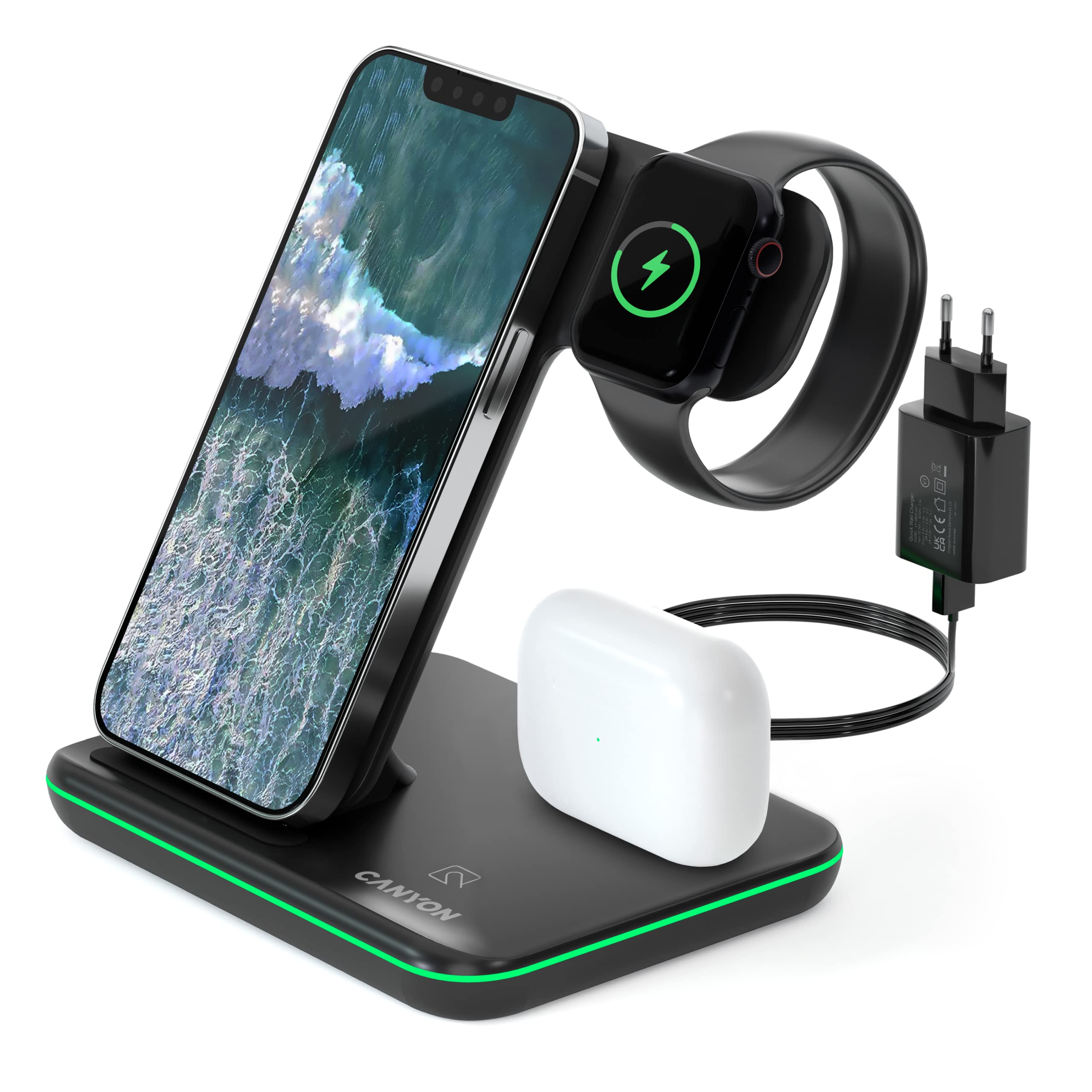 Canyon Ladegerat Wireless Dock 3in1 QI fur Apple