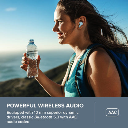 CREATIVE Zen Air Pro Lightweight True Wireless Sweatproof In-ears with Active Noise Cancellation, Ambient Mode, LE Audio, Bluetooth 5.3, IPX5, Up to 33 Hours Battery Life