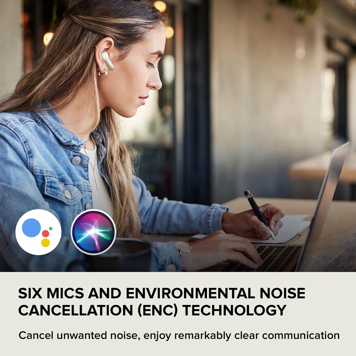 CREATIVE Zen Air Plus Lightweight True Wireless In-ears with Bluetooth LE Audio, Hybrid Active Noise Cancellation, Ambient Mode, Up to 32 Hours Total Playtime, 6 Mics with ENC Technology
