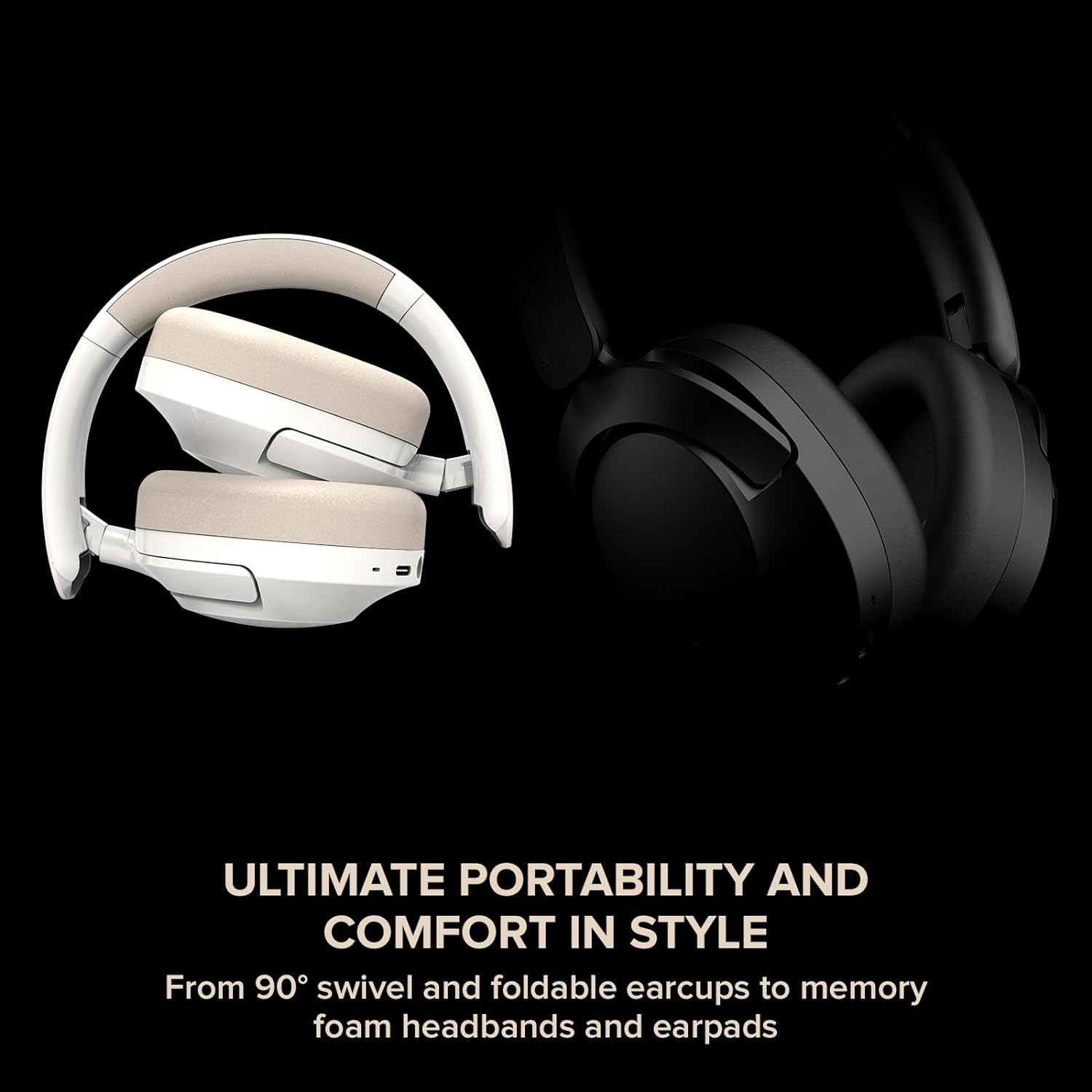 CREATIVE Zen Hybrid 2 Wireless Over-ear Headphones, Up to 67 Hours (ANC off), Hybrid Active Noise Cancellation, Ambient Mode (Cream