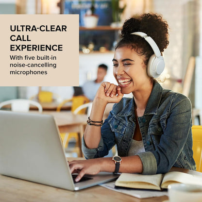 CREATIVE Zen Hybrid 2 Wireless Over-ear Headphones, Up to 67 Hours (ANC off), Hybrid Active Noise Cancellation, Ambient Mode (Cream