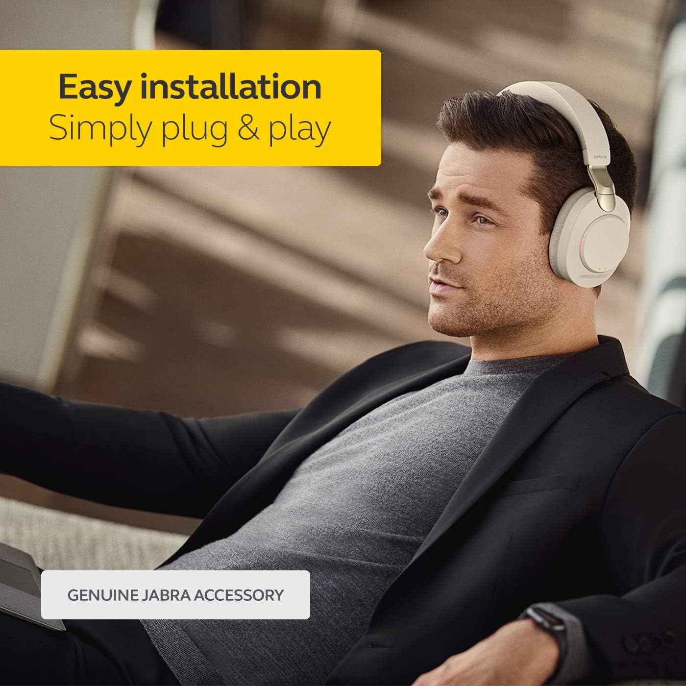 Jabra Link 380c UC USB-C Bluetooth Adapter – Wireless Dongle for Evolve2 85 and 65 Headsets Unified Communications USB-C