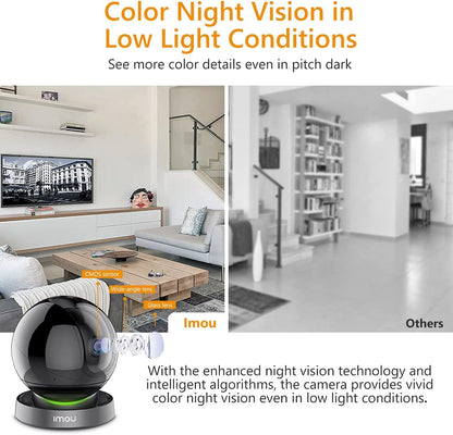 Imou 4MP WiFi Surveillance Camera, WiFi IP Camera, Car Cruise & Smart Tracking, Motion Detection with Two-Way Audio, Night Vision 10 m