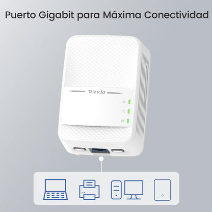 Tenda Powerline PH10KIT AV1000 AC750 WLAN Adapter