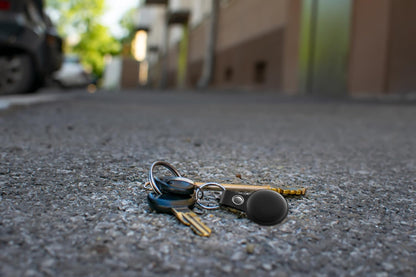MiLi MiTag Locator Tracker Black + Key Ring Case