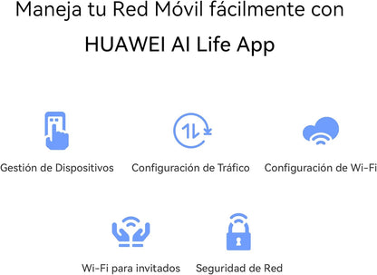 Huawei 4G Mobile WiFi 3 - Mobile WiFi 4G LTE (CAT7+) Access Point, Download Speed up to 300Mbps, 1500mAh Rechargeable Battery, No Setup Required, Portable Wi-Fi, Black