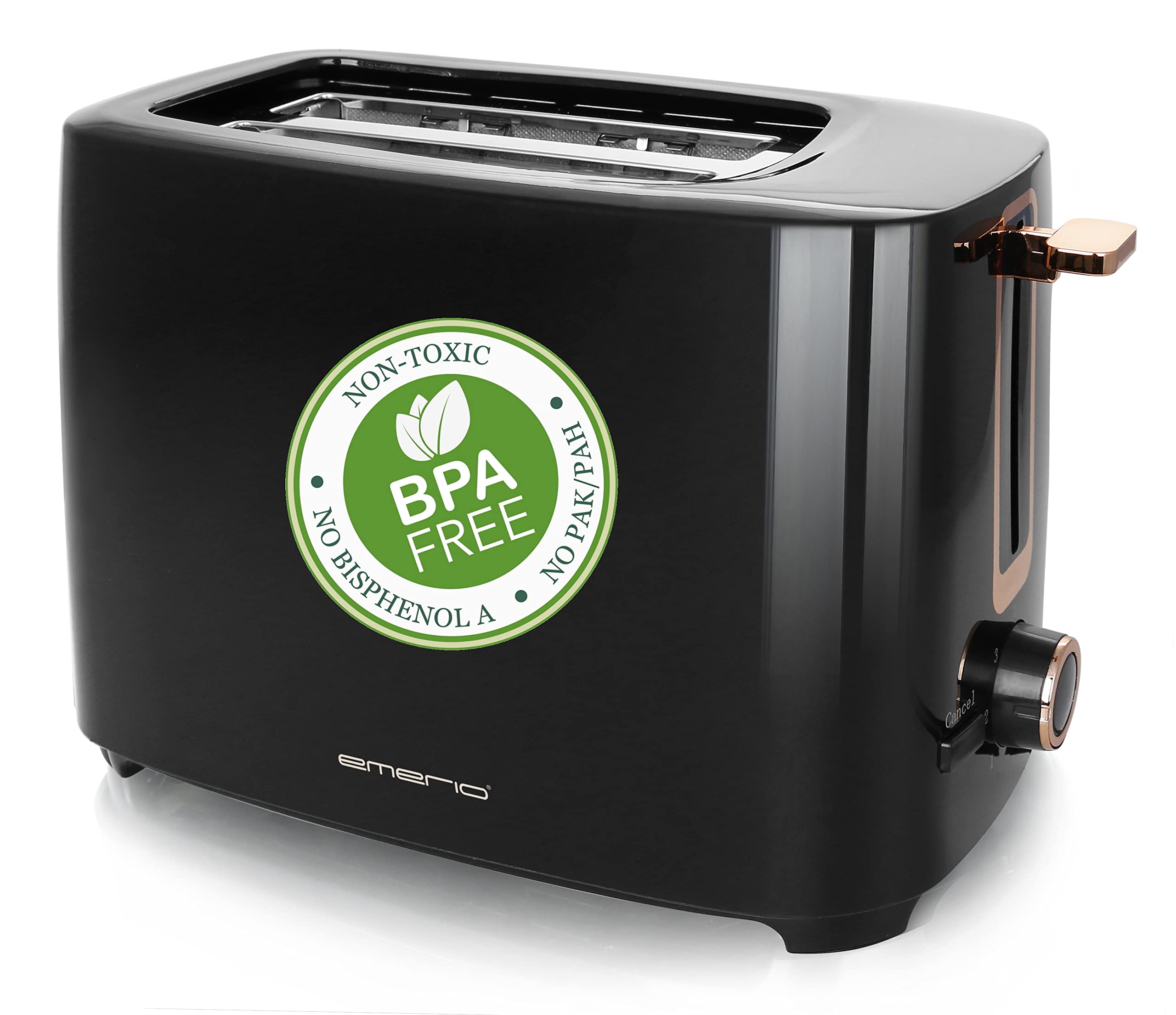 `Emerio Toaster 2 Scheiben, schwarz, Thermostat`