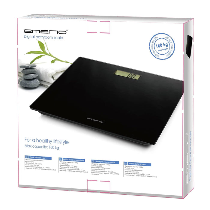Emerio Personenwaage max. 180 kg digitales Display