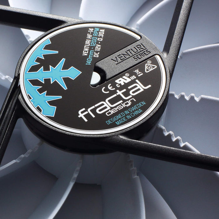 Fractal Design Venturi HF-14 Lüfter für (High End) Gaming PC Gehäuse White HF 140mm