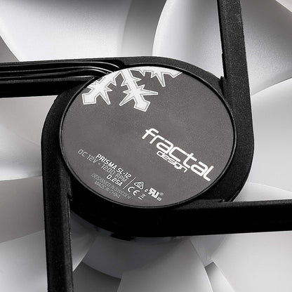 Fractal Design Prisma SL-12 – 120mm Silent Computer Fan - Six green vibrantly coloured LEDs - Optimized for Silent Computing - LLS-Bearings - TripWire Technology - Green (Single)