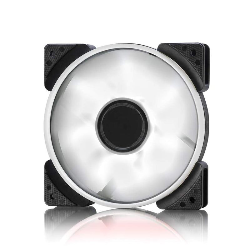 Fractal Design Prisma SL-12 120mm White LED LLS Bearing Computer Gehäuse Lüfter, weiß White 120mm