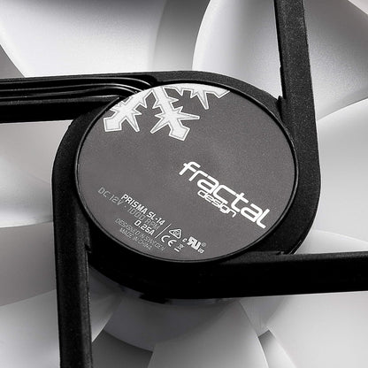 Fractal Design Prisma SL-14-140mm Silent Computer Fan - Six Green vibrantly Coloured LEDs - Optimized for Silent Computing - LLS-Bearings - TripWire Technology - Green (Single) Green 140mm