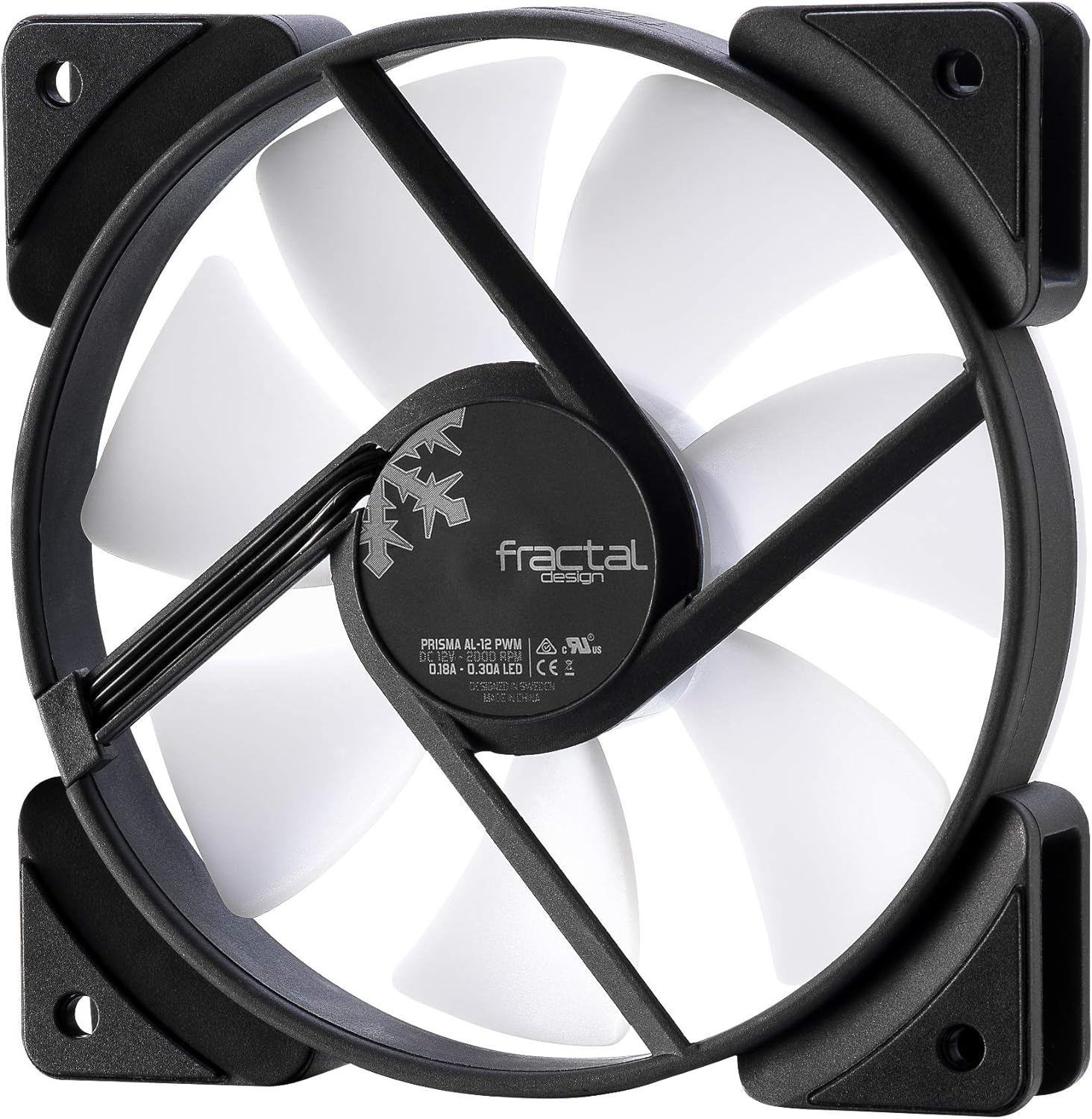 Fractal Design Prisma AL-12 – 120mm Silent Computer Fan - PWM Control - Six LEDs - ARGB - Optimized For Silent Computing - High Airflow - LLS Bearings - TripWire Technology - RGB (3-pack) PWM ARGB 3-Pack
