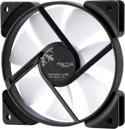Fractal Design Prisma AL-12 – 120mm Silent Computer Fan - PWM Control - Six LEDs - ARGB - Optimized For Silent Computing - High Airflow - LLS Bearings - TripWire Technology - RGB (3-pack) PWM ARGB 3-Pack