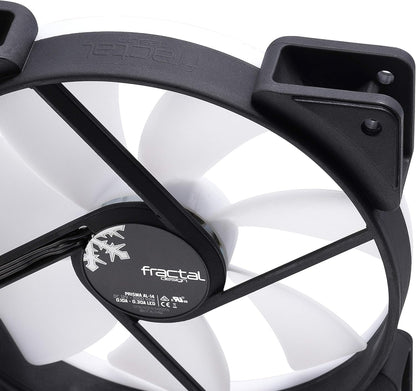 Fractal Design Prisma AL-14 – 140mm Silent computer Fan - PWM Control - Six LEDs - ARGB - Optimized for Silent Computing and High Airflow - LLS Bearings - TripWire Technology - RGB (1-pack) PWM ARGB